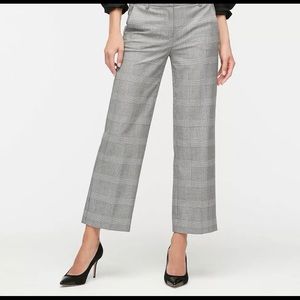 J.Crew high-rise Peyton wide-leg pant in glen plaid. 6